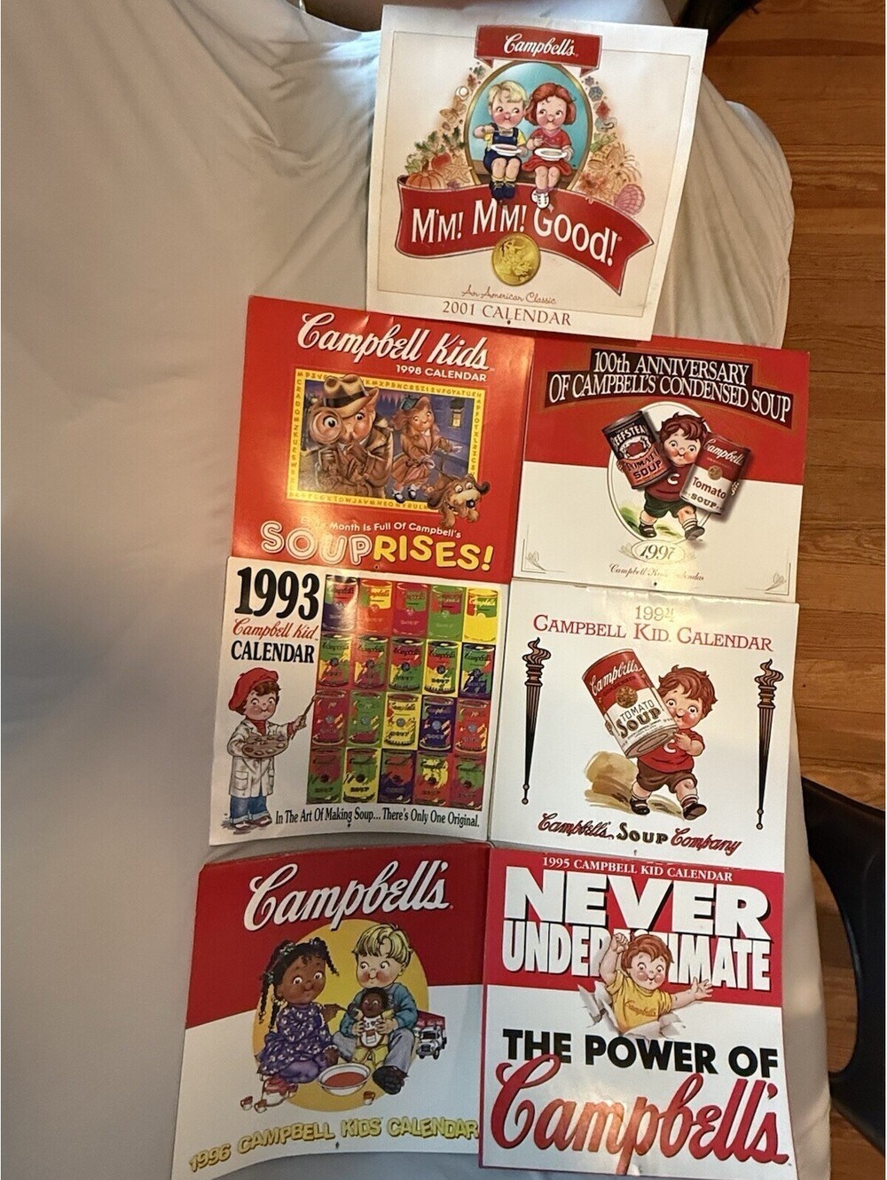 Vintage Campbells Soup Calendars Lot of 7
